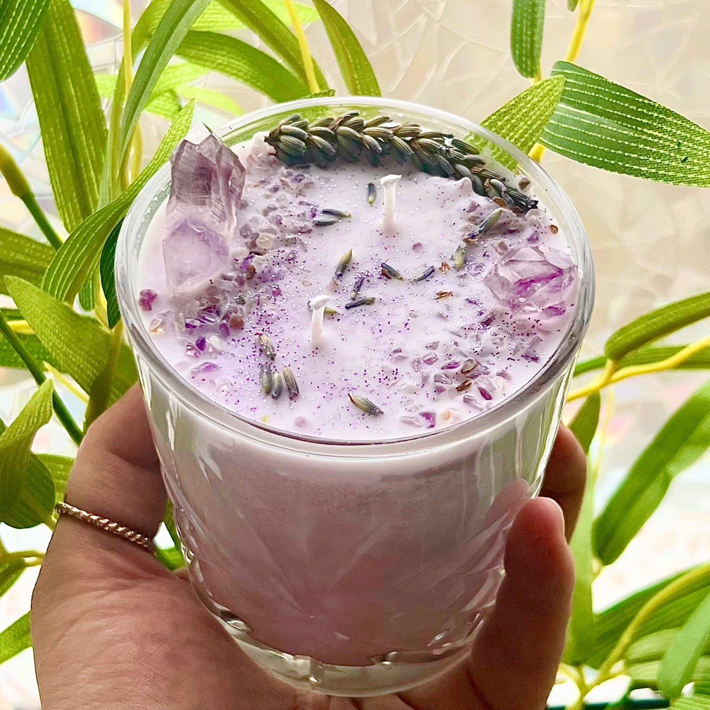 Edelsteinkerze PURPLE HAZE