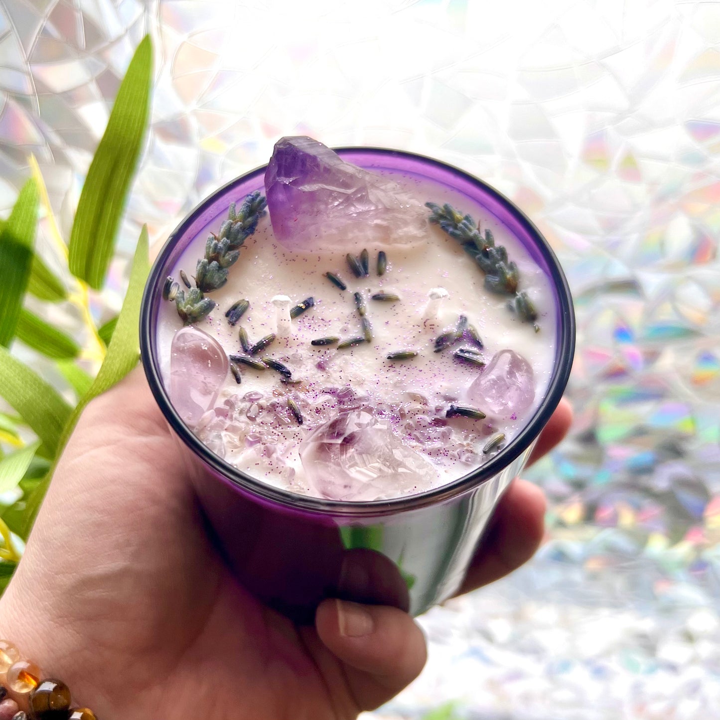Edelsteinkerze PURPLE HAZE