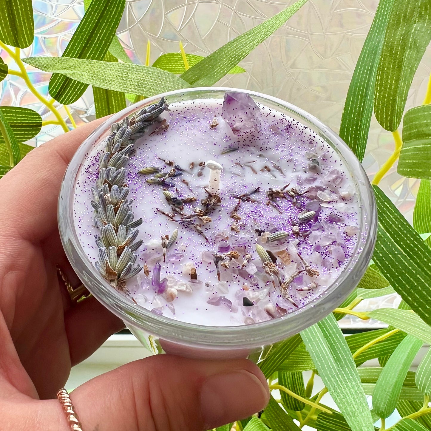 Edelsteinkerze PURPLE HAZE