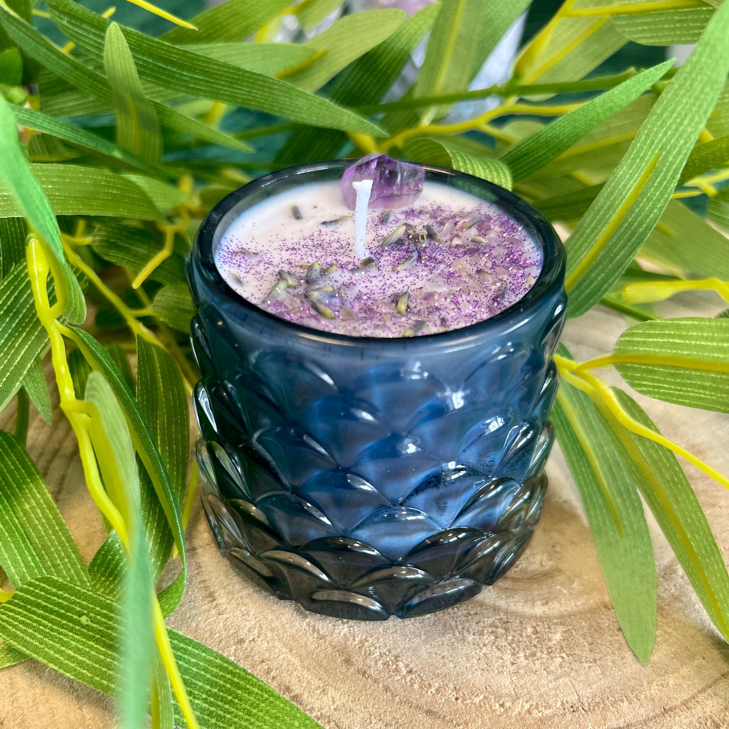 Edelsteinkerze PURPLE HAZE