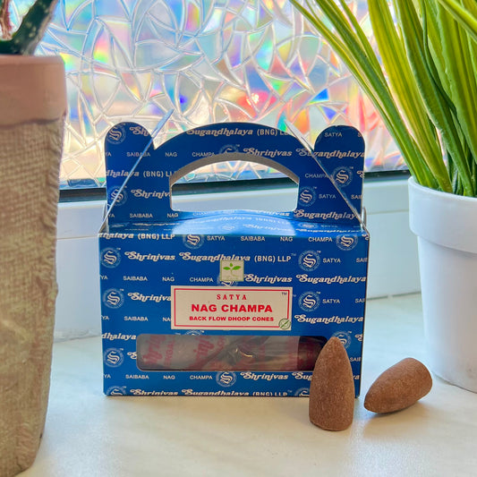 Rückfluss Räucherkegel Satya "Nag Champa"