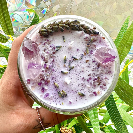 Edelsteinkerze PURPLE HAZE