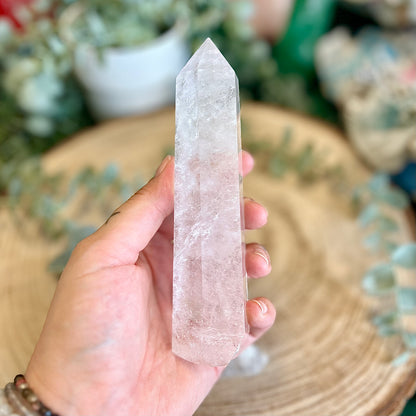 ROCK CRYSTAL obelisk