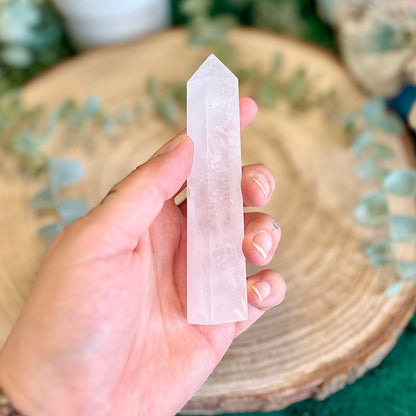 ROCK CRYSTAL obelisk
