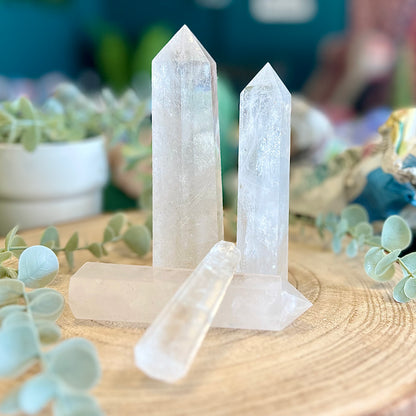 ROCK CRYSTAL obelisk