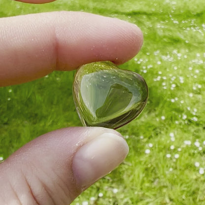 AMAZONITE pocket stone heart