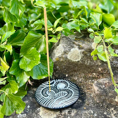 Incense stick holder soapstone (various motifs)